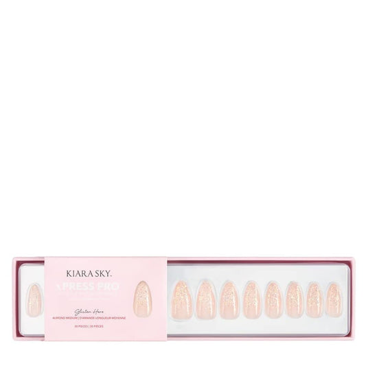 KIARA SKY PROFESSIONAL NAILS XPRESS PRO 100% ACRYLIC PRESS ON NAILS (Glisten Here)