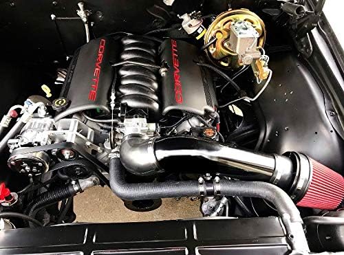 Brown Auto Industries LS Swap Cold Air Intake - Black, Universal Fit, LS1 LS2 LSX Restomod A-Body G-Body Camaro Chevelle GTO Monte Carlo Caprice