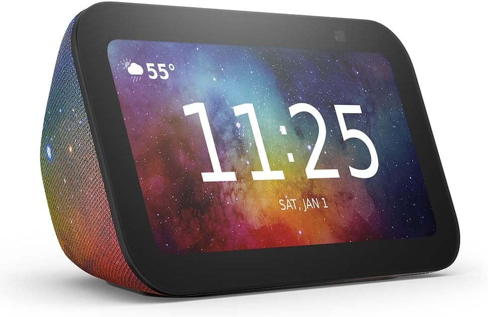 Echo Show 5 Kids Bundle: Includes Echo Show 5 (3rd Gen, 2023 release) Kids | Galaxy & Made For Amazon Disney Mickey Mouse Stand