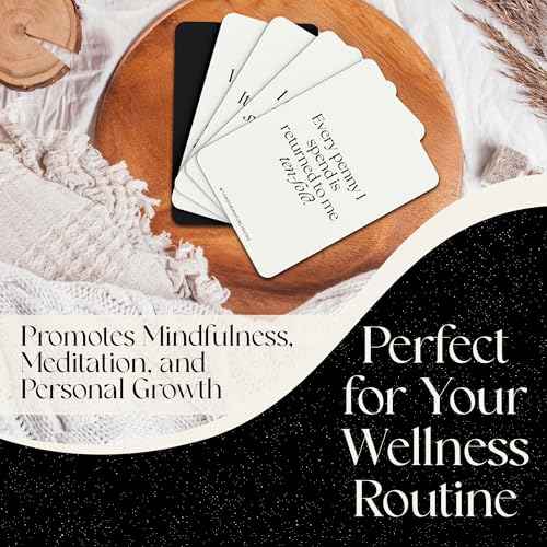 Affirmation Cards For Women Miracle Mantras Positive Affirmartions cards 60 Daily affirmations for women for Self-Care, Love and Wealth -Gifts for women.