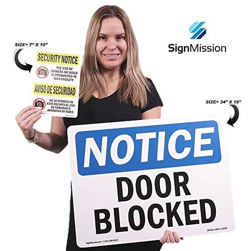 OSHA Notice Sign - Shipping and Receiving Only [Up Arrow] | Aluminum Sign | Protect Your Business, Work Site, Warehouse & Shop Area | Made in The USA