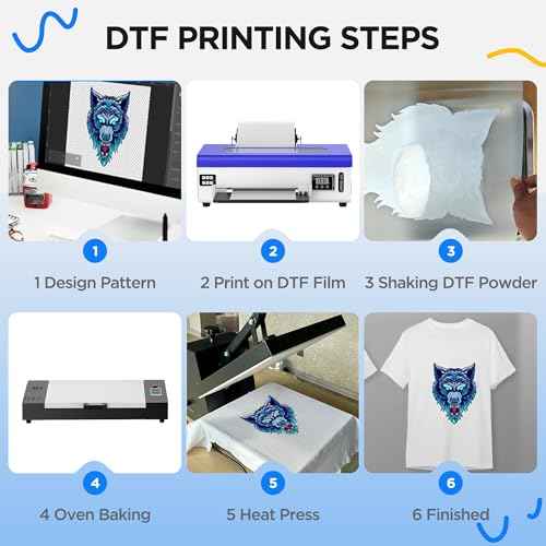 PUNEHOD DTF Ink 600ML - Premium DTF Transfer Ink for PET Film, Refill Ink for DTF Printer L1800 R1390 L805 L800 XP600 TX800, Size: 6 * 100ml (CMYKW+White)