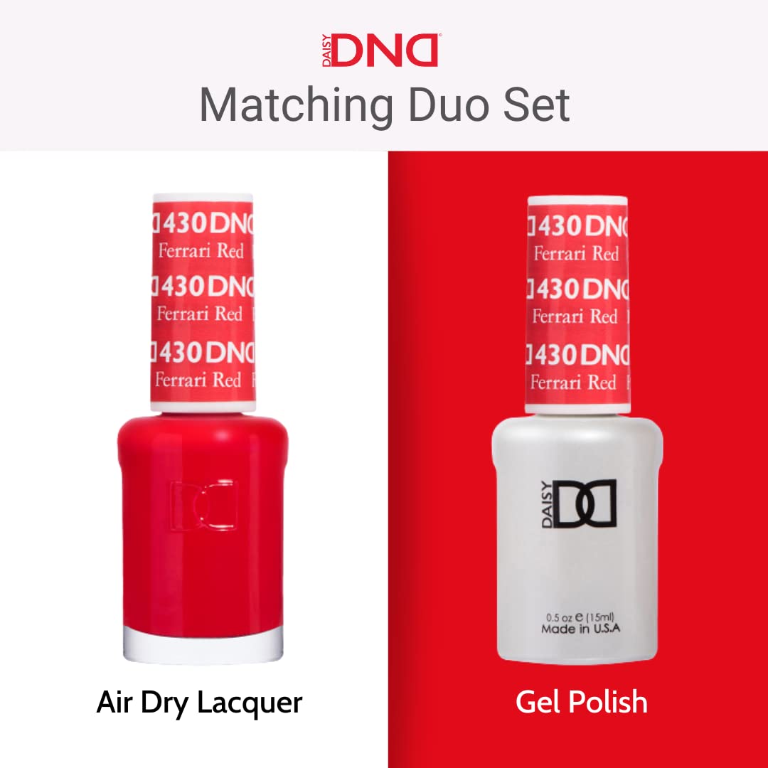 DND Gel Polish Set, Sheer Collection, UV/LED Gel Polish and Air Dry Nail Lacquer, Matching Chip-Free Polish Duo, 856 Ivory Cream, 0.5 Fl Oz