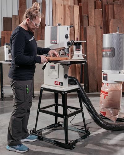 JET 10-Inch Woodworking Band Saw with Stand, 1/2 HP, 115V 1Ph (JWB-10)
