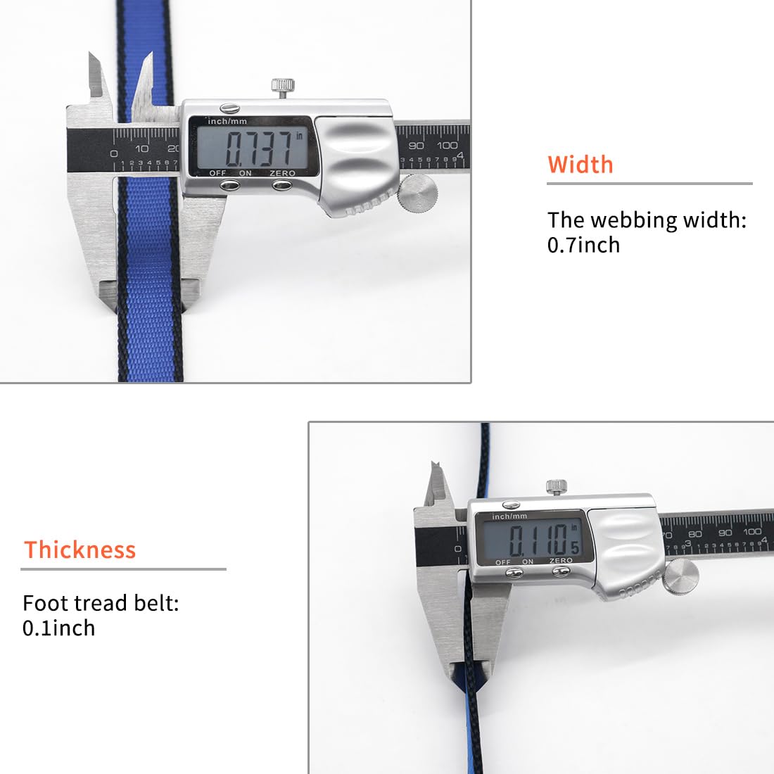 NewDoar 16mm Climbing Sling UIAA CE Certified,23KN EN566 Certified,Climbing Utility Cord Rock Climbing,Creating Anchors System,Rappelling Gear,Perfect for Tree Work(Blue 48" 1pcs)"