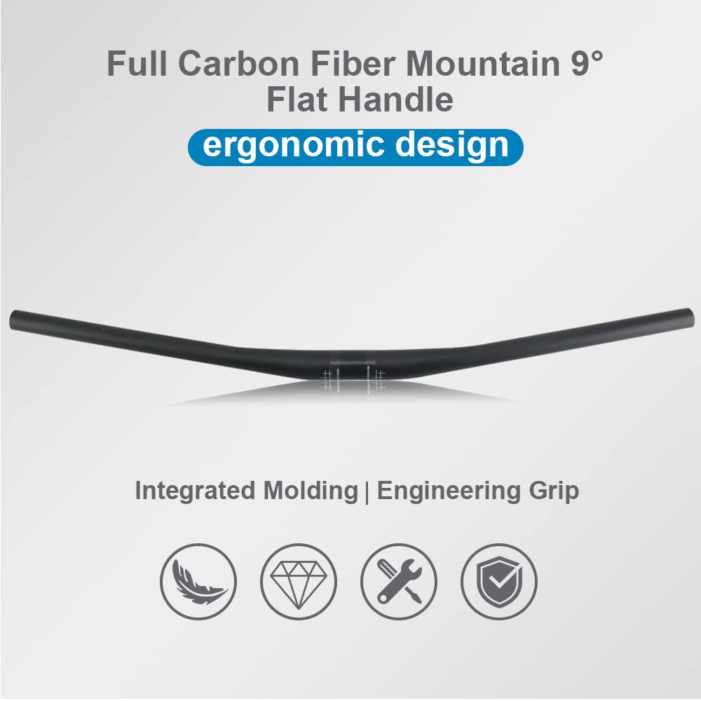 31.8 handlebar, mtb carbon handlebar, carbon handlebars mountain bike, RXL SL straight handle bars for bike mountain bike bars 1-1/4" 31.8 backsweep 9° flat handle bar downhill bicycle UD matte 720mm"