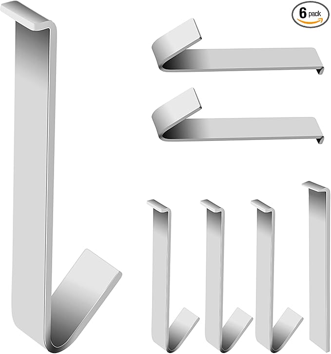 6 Pack Aluminum Alloy Hook Without Require Drilling, Hooks for Fiber Cement Board Siding(Installation Tool Included)