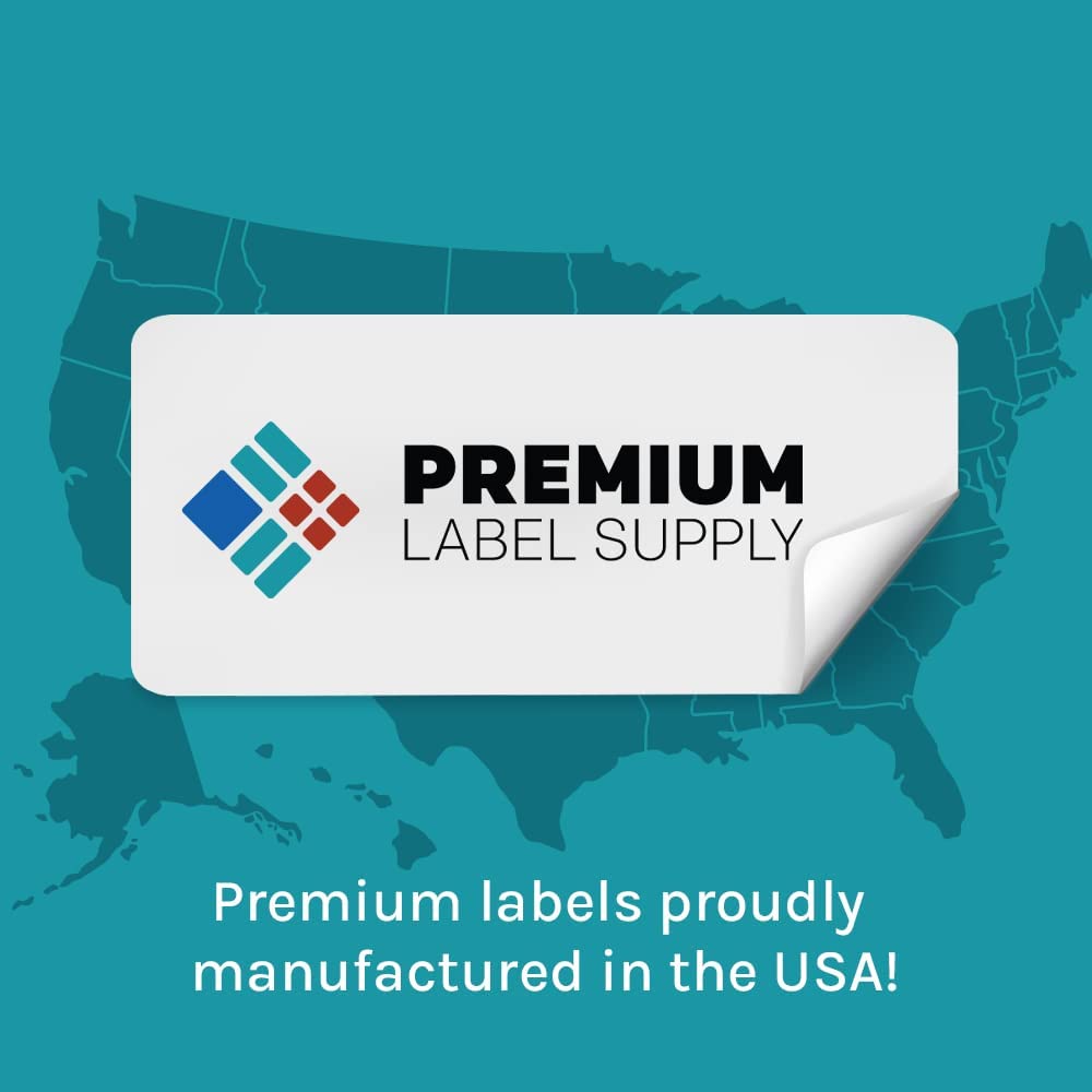 Premium Label Supply Glossy Clear Address Labels – 2.625" x 1" – Laser/Inkjet Compatible – (30 per Sheet), 10 Sheets - 300 Total Adhesive Labels