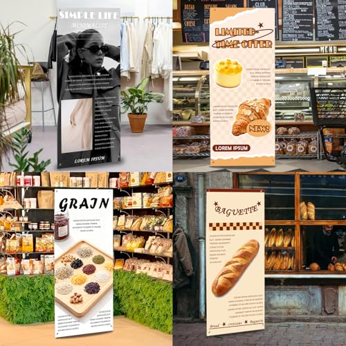 2PACK Adjustable X Banner Stand for Display Banner Holder Stand Adjustable Size 23"X63" to 32"X78" with Carrying Bag for Trade Shows Promotions Events,
