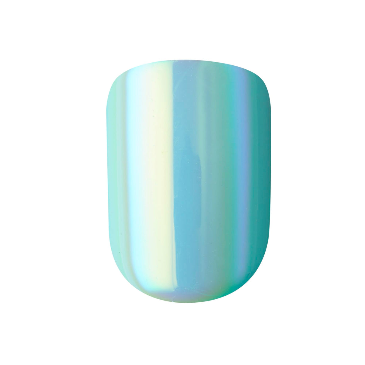Kiss Impress No Glue Mani Press On Nails, Design, 'Rain Check', Blue, Short Size, Squoval Shape, Includes 30 Nails, Prep Pad, Instructions Sheet, 1 Manicure Stick, 1 Mini File