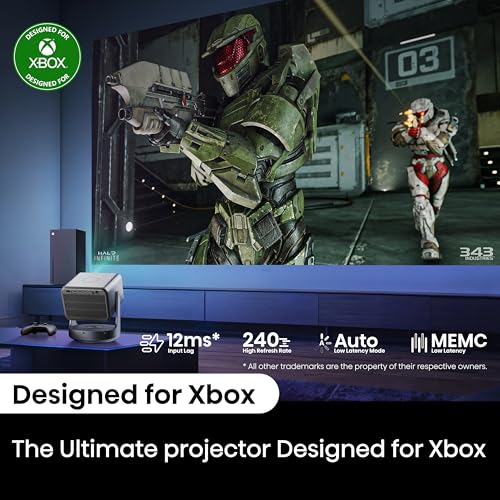 Hisense C2 Ultra, Triple Laser Smart Portable Projector, 4K UHD, 3,000 Lumens, 65” – 300”, Dolby Vision, IMAX Enhanced, Sound by JBL, Netflix Included, Designed for Xbox, Optical Zoom