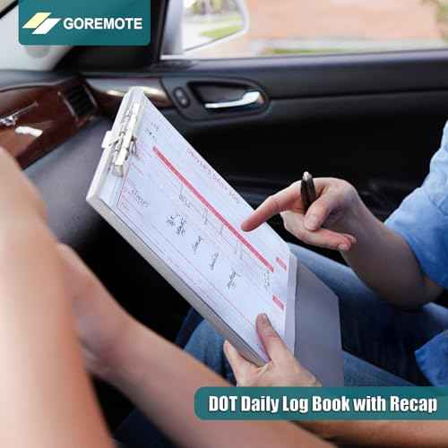 Daily Log Books for Truck Drivers with 7 & 8 Day Recap, 10 Pack, 2-Ply Carbonless, 35 Sets of Forms per Book, 8.5" x 5.5", Paper Driver Log Books for Truckers, Meet Requirements