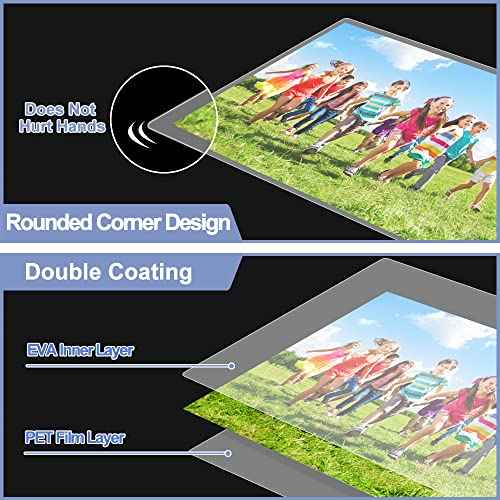 Laminating Sheets, PANDRI 200 Pack Thermal Laminator Pouches Holds 8.5 x 11 Inch, 5 Mil Clear Laminator Paper 9 x 11.5 Inch, Letter Size