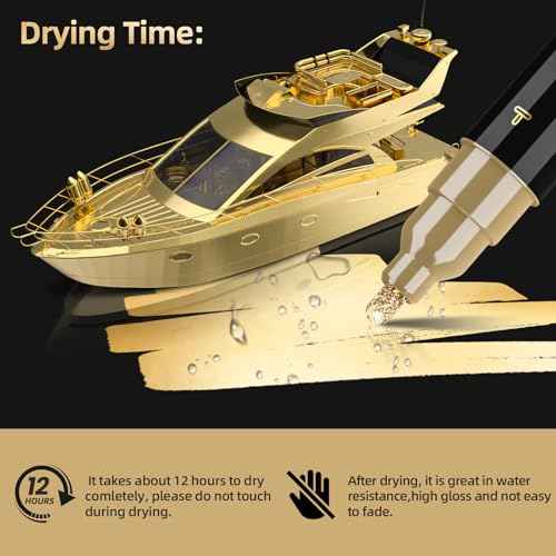 3 Pack Dual Tip Liquid Gold Chrome Markers, Permanent Shiny Gold Marker Pen for Most Surfaces, Golden Metallic High-gloss for Model Repairing, Painting, Marking or DIY Art Project