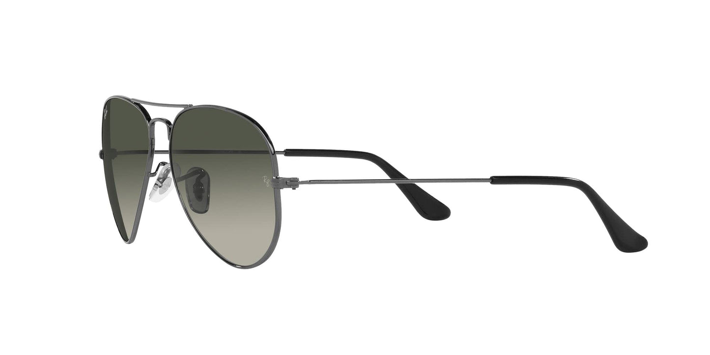 Ray-Ban RB3025 Classic Aviator Sunglasses, Gunmetal/Grey Gradient, 62 mm