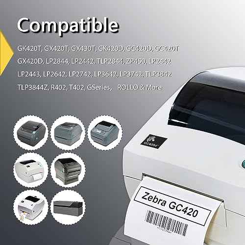 BETCKEY 1 Inch Circle Thermal Sticker Labels, Compatible with Zebra & More Label Printer, Perforated [20 Rolls, 27600 Round Labels]