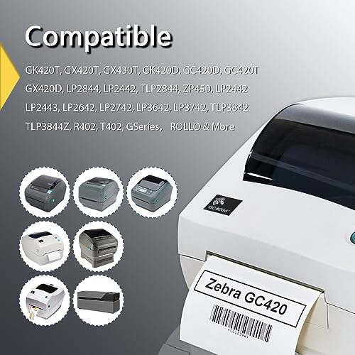 BETCKEY - 2.25" x 1.25" (57 mm x 32 mm) UPC Barcode & Multipurpose Labels Compatible with Zebra & Rollo Label Printer,Premium Adhesive & Perforated [16 Rolls, 16000 Labels]