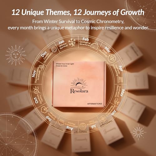 2026 Daily Affirmation Cards, 365 Positive Affirmation Cards for Women & Men, Inspirational Quote Card Divided by 12 Months, Birthday, Christmas & New Year Gifts for Women