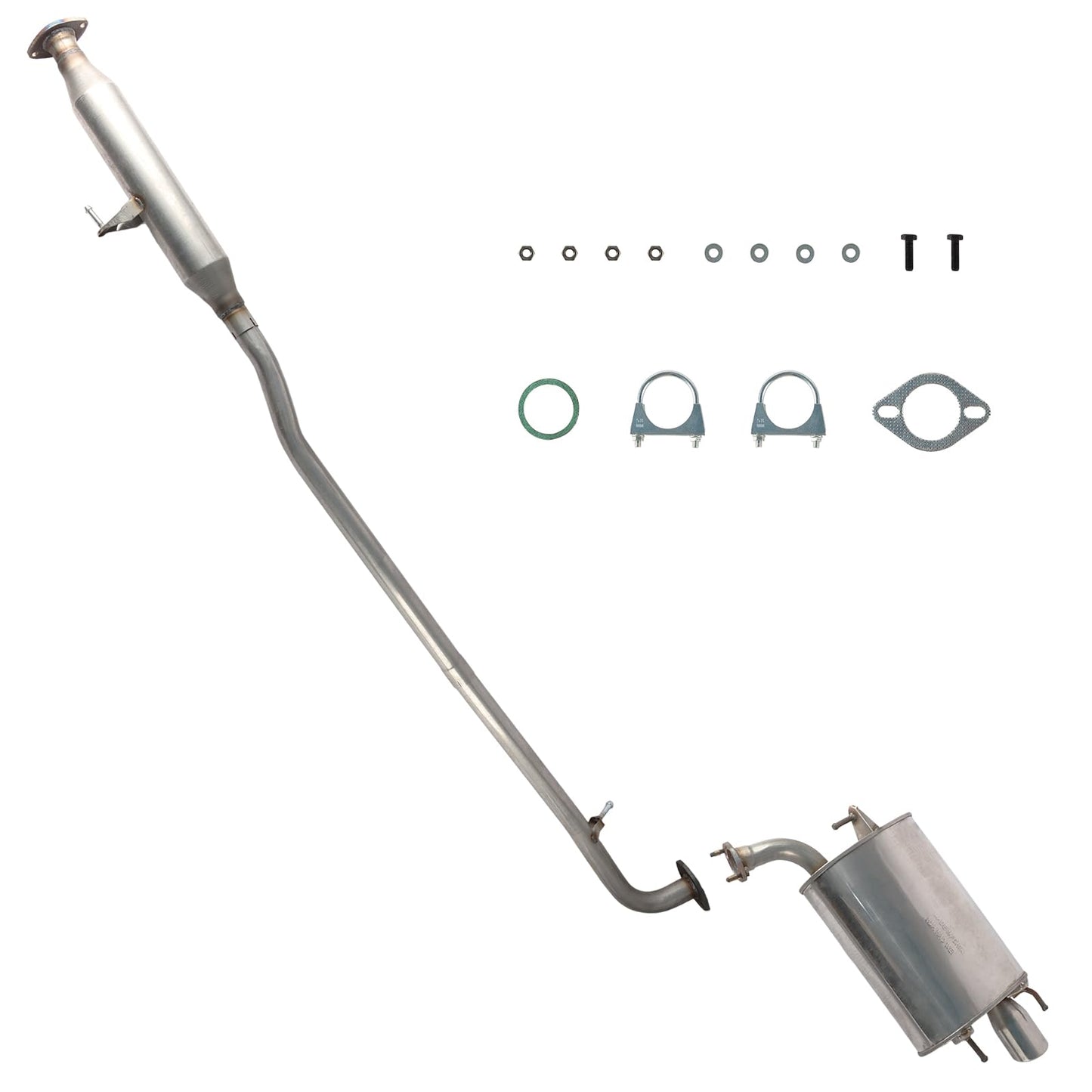 LELEHOKA Resonator & Exhaust Muffler System Kit Compatible for 2007 2008 2009 2010 2011 Toyota Camry 2.4L 2.5L Gas only Models