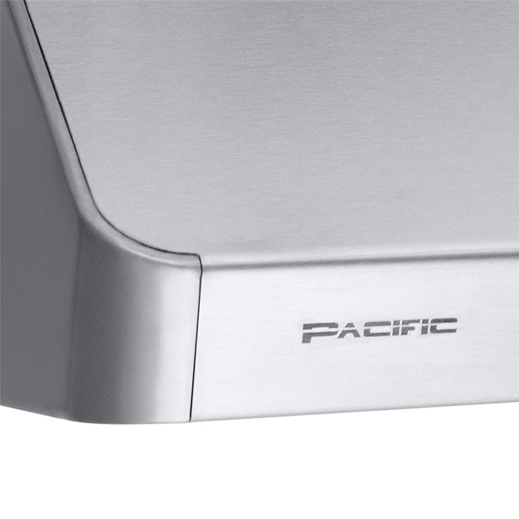 Pacific Auto Clean Under Cabinet Ducted Range Hood 42" - 900 CFM Powerful 6-Speed Kitchen Vent Hood - Electric Stainless Steel - LED Lights, Auto Steam Cleaning, Removable Grease Tray AC3342BS