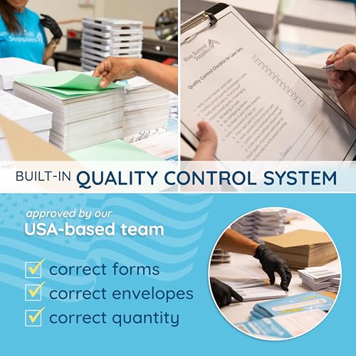 2025 1099 MISC Forms with TaxRight Software (Formerly Known as TFP), 50 Vendor Kit of Laser Forms, Designed for QuickBooks, TaxRight Download and 50 Self Seal Envelopes Included
