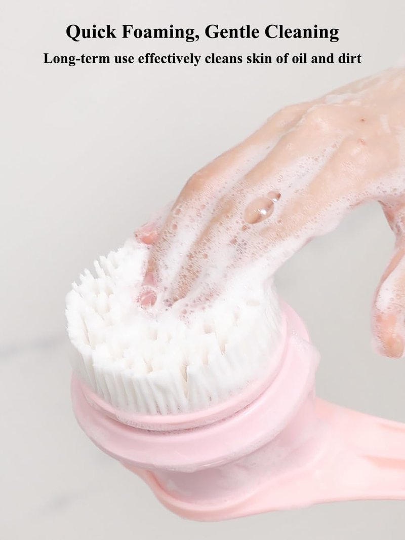 Electric Body Brush for Shower, Rotating Back Scrubber, Waterproof Rechargeable, Deep Cleansing