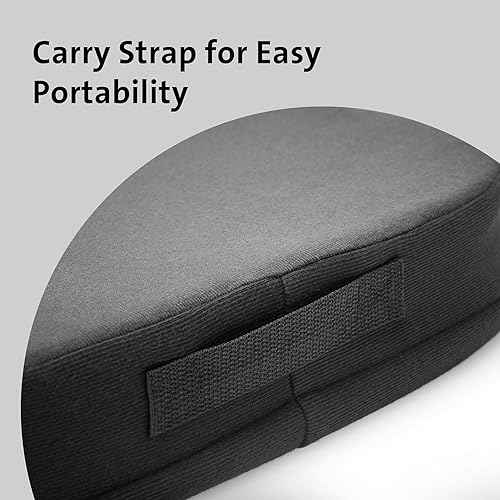 Kensington Seat Cushion for Office, Desk Chair Cushion, Car Seat Cushion, Pain Relief Memory Foam Seat Rest, Computer Chair Pad, Ergonomic Office Chair Cushion, Chair Pillow, Black K55805WW 410x470x72