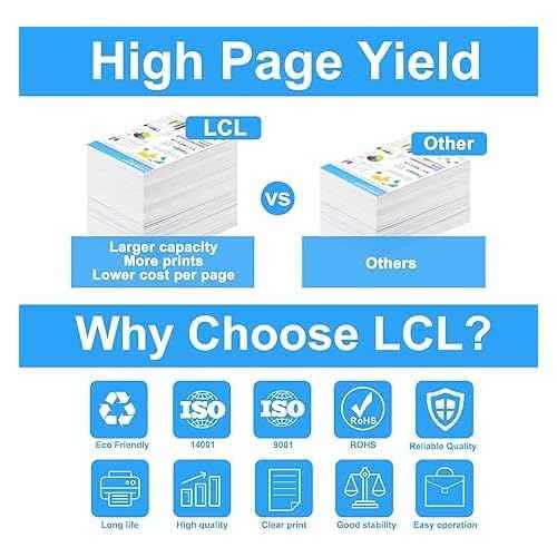 LCL PFI-120 PFI120 Matte Black 130-ml Ink Cartridge Replacement for Canon PFI120MBK PFI-120MBK 2884C001AA for ImagePROGRAF GP-200 GP-300 TM-200 TM-205 TM-300 TM-305 TM-250 TM-255 TM-350 TM-355(1-Pack)