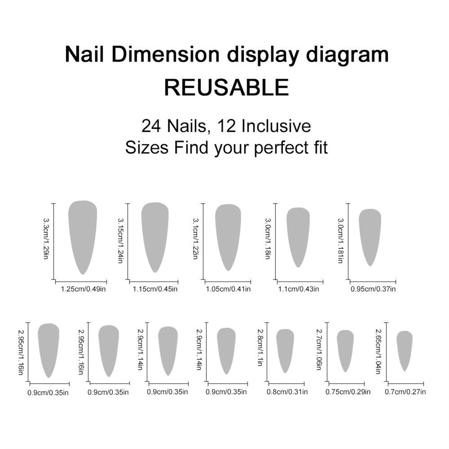 White Solid Color Press on Nails Extra Long Stilettos Fake Nails Glossy Full Cover Glue on Nail for Women