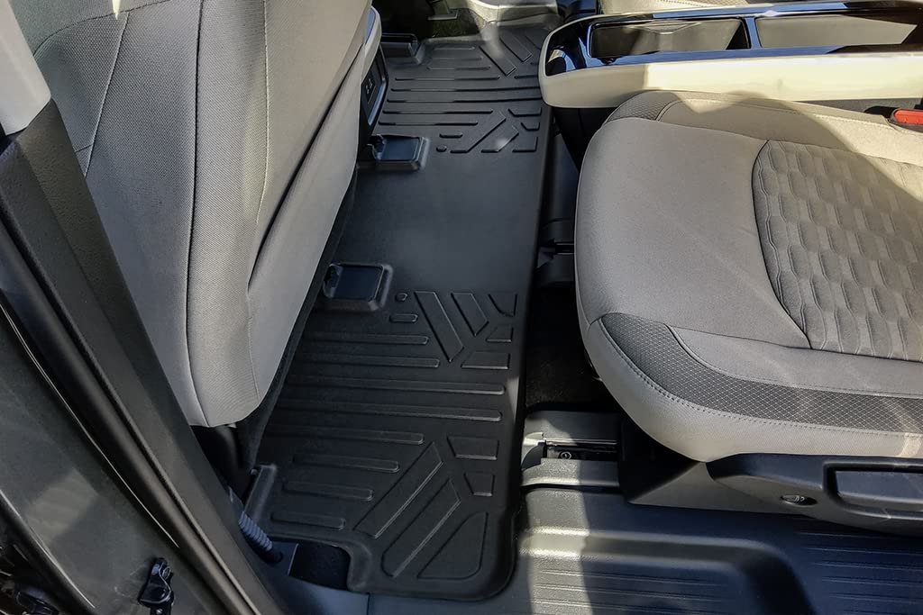 SMARTLINER Custom Fit Floor Mats 3 Rows and Cargo Liner Behind 3rd Row Set Compatible with 2022-2025 Infiniti QX60