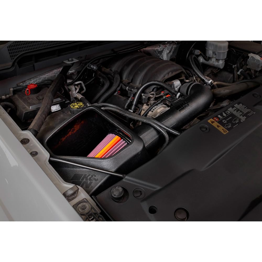 K&N NextGen Cold Air Intake System: High-Flow Cotton Filter: Compatible with 2014-2020 CADILLAC/CHEVRLOET/GMC Escalade; Silverado 1500; Suburban; Tahoe; Sierra 1500; Yukon; Yukon XL; 50-3082