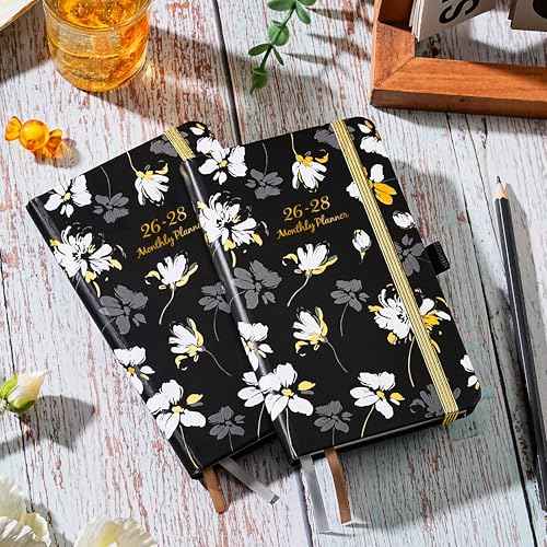 2026-2028 Pocket Calendar - Pocket Planner 2026-2028 from Jan. 2026 to Dec. 2028, 3 Year Monthly Planner with Pen Holder, Bookmarks, 6.3" x 3.8"
