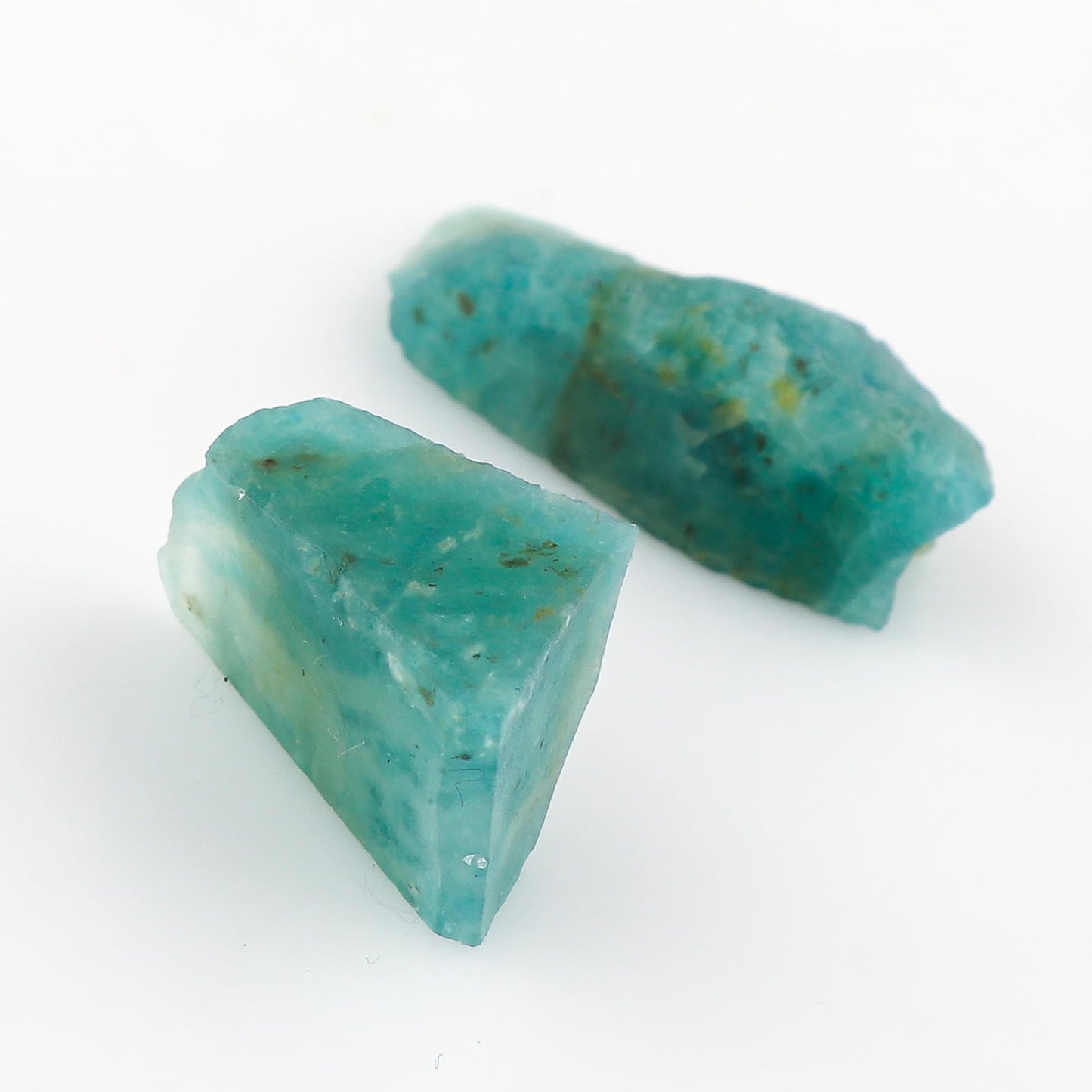 CRYSTALIS 2pcs Natural Big Grandidierite Loose Gemstone Wholesale Bulk Rough Jewelry Making Supply, Chakra & Healing Raw Stones, Wire Wrapping, DIY, Gem Collection [15-25mm]