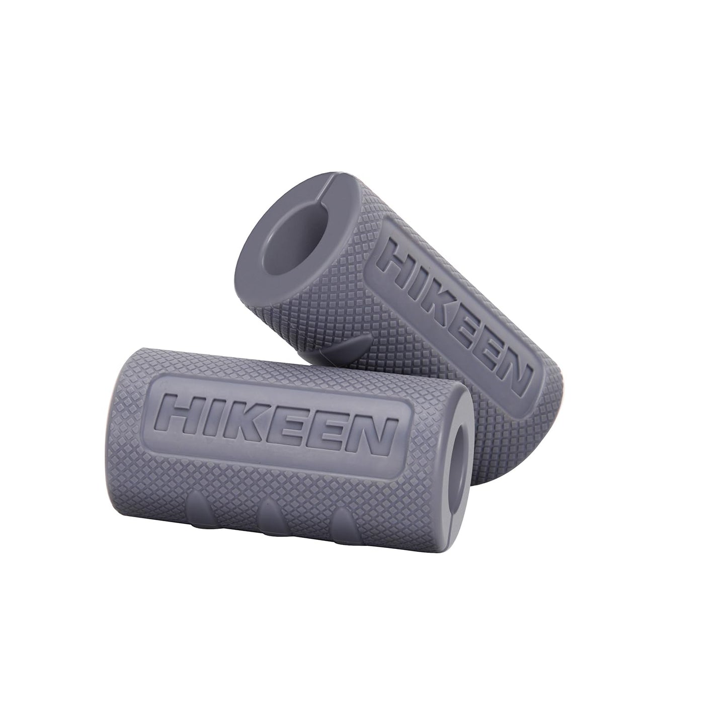 Hikeen Thick Bar Dumbbell Grips,Non Slip Hard Rubber Barbell Grips,Grips for Weight Lifting, Muscle Building-2" Outer Diameter"