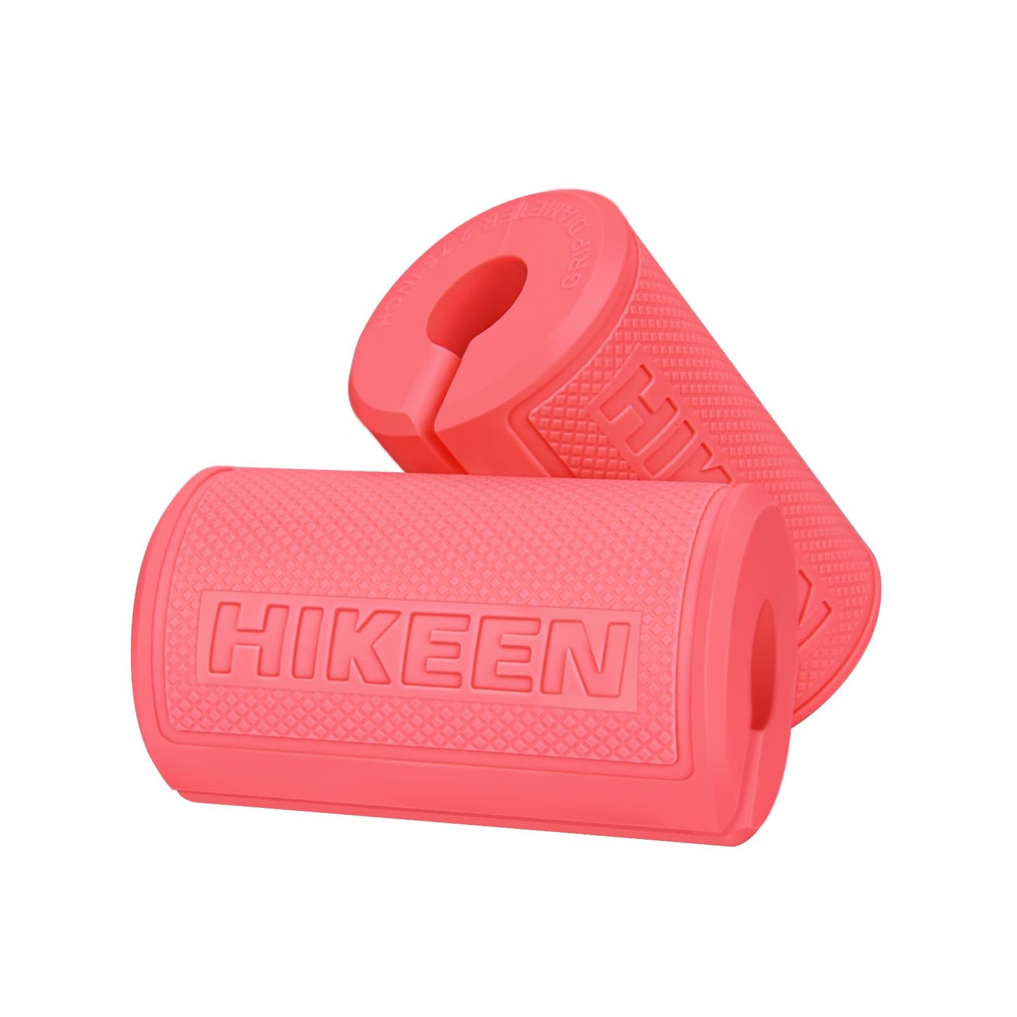 Hikeen Thick Bar Dumbbell Grips,Non Slip Hard Rubber Barbell Grips,Grips for Weight Lifting, Muscle Building-2.75" Outer Diameter"