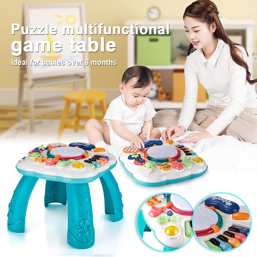 WEYARIXA Baby Toy- Engaging Baby Musical Toys for 6 12 18 Months Old- Safe, Sturdy, and Fun (11.8 x 11.8 x 12.2 inches)