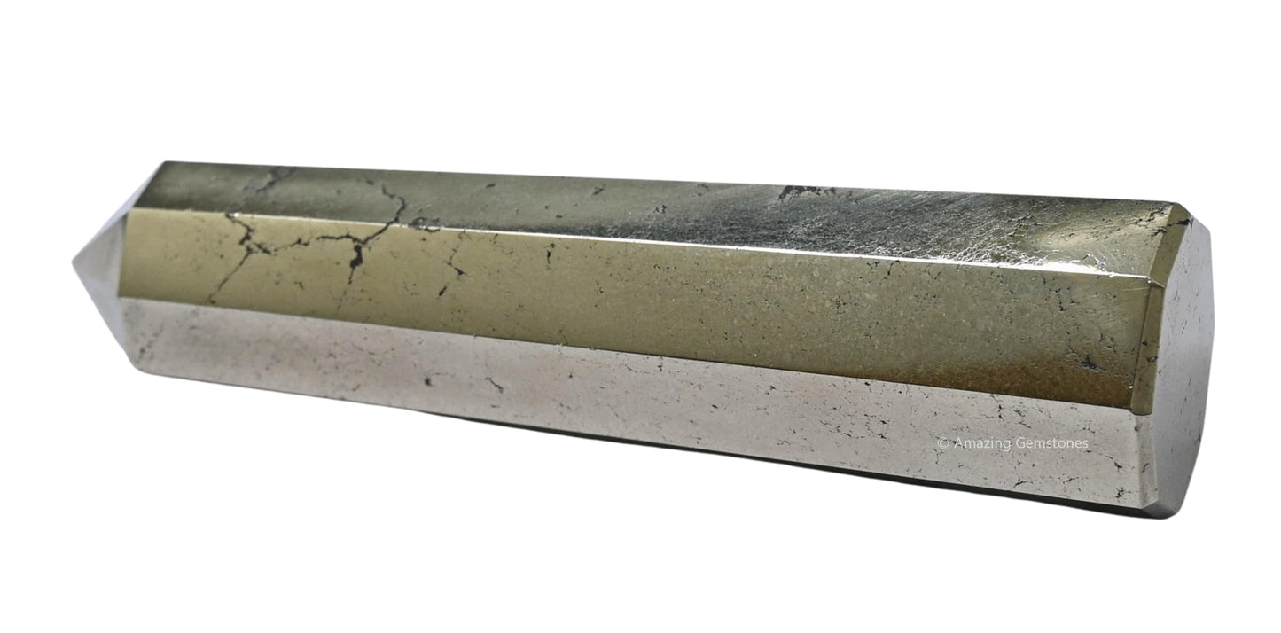 Amazing Gemstone Pyrite Crystal Towers - Natural Healing Crystal Point Obelisk for Reiki Healing and Crystal Grid (2" to 3" INCH)