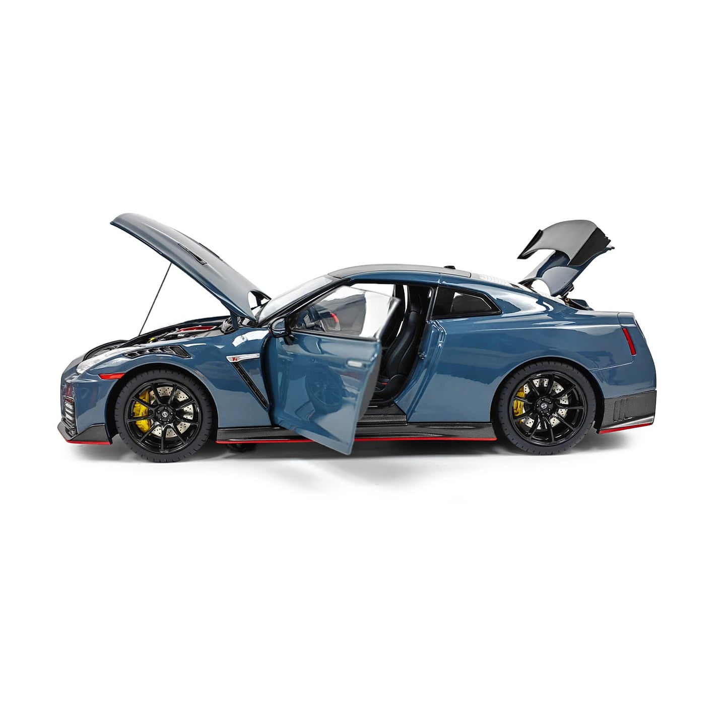 PAUDI Model 1/18 Scale GT-R R35 2022 Diecast Model Car – Dark Gray Finish, Premium Metal Body with Working Suspension and Opening Panels