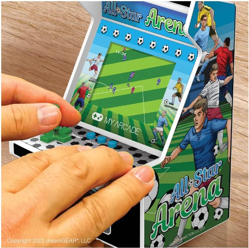 My Arcade All Star Arena Micro Player- Fully Portable Mini Arcade Machine with 307 Retro Games, 2.75" Screen,White
