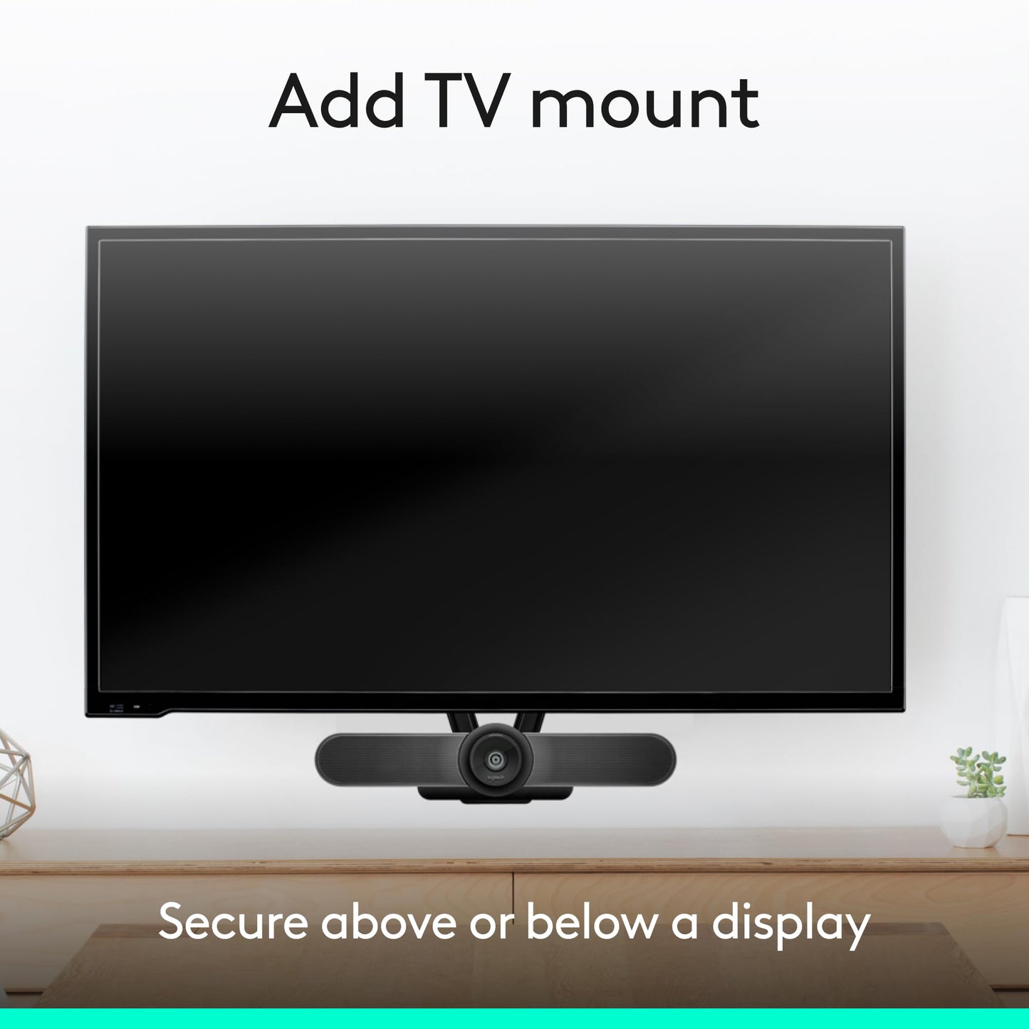 Logitech MeetUp Video Conferencing System, Ultra HD 4K/1080p/720p, 3 Microphones/Adjustable Speakers, Wide Field of View 120°, PC/Mac/Laptop/MacBook/Tablet - Black