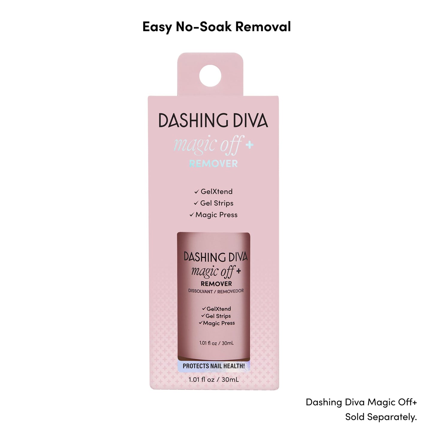 Dashing Diva GelXtend Nail Tips, 2 Pack - Clear, Long Length Coffin - Acrylic Nails with LED Glue - Lasts Up to 14 Days - False Nails - No-Soak, Easy Removal