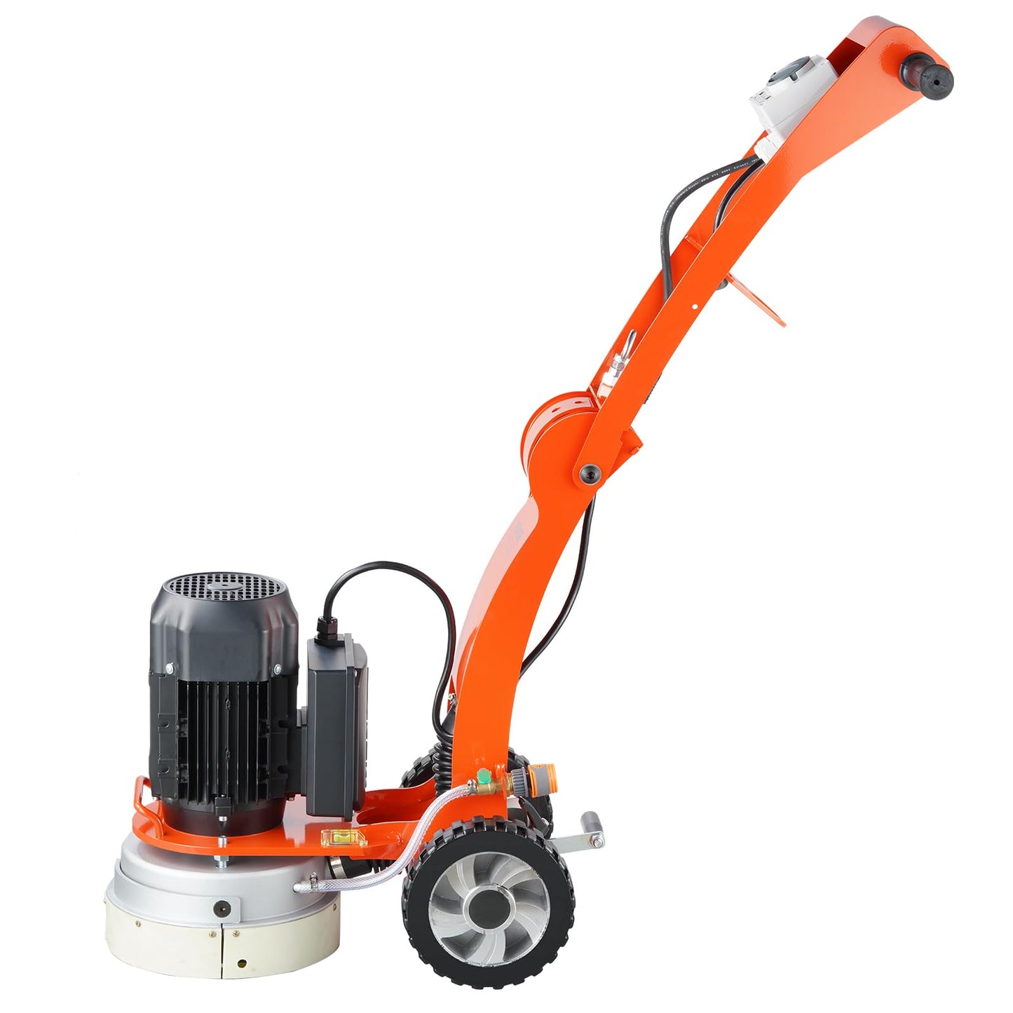 VEVOR 10" Electric Concrete Floor Grinder, 1.7HP Walk-Behind Polisher, 1300W Grinding Machine with 1720RPM Brushless Motor, Heavy-Duty Surfacing Tool for Granite and Concrete Floors