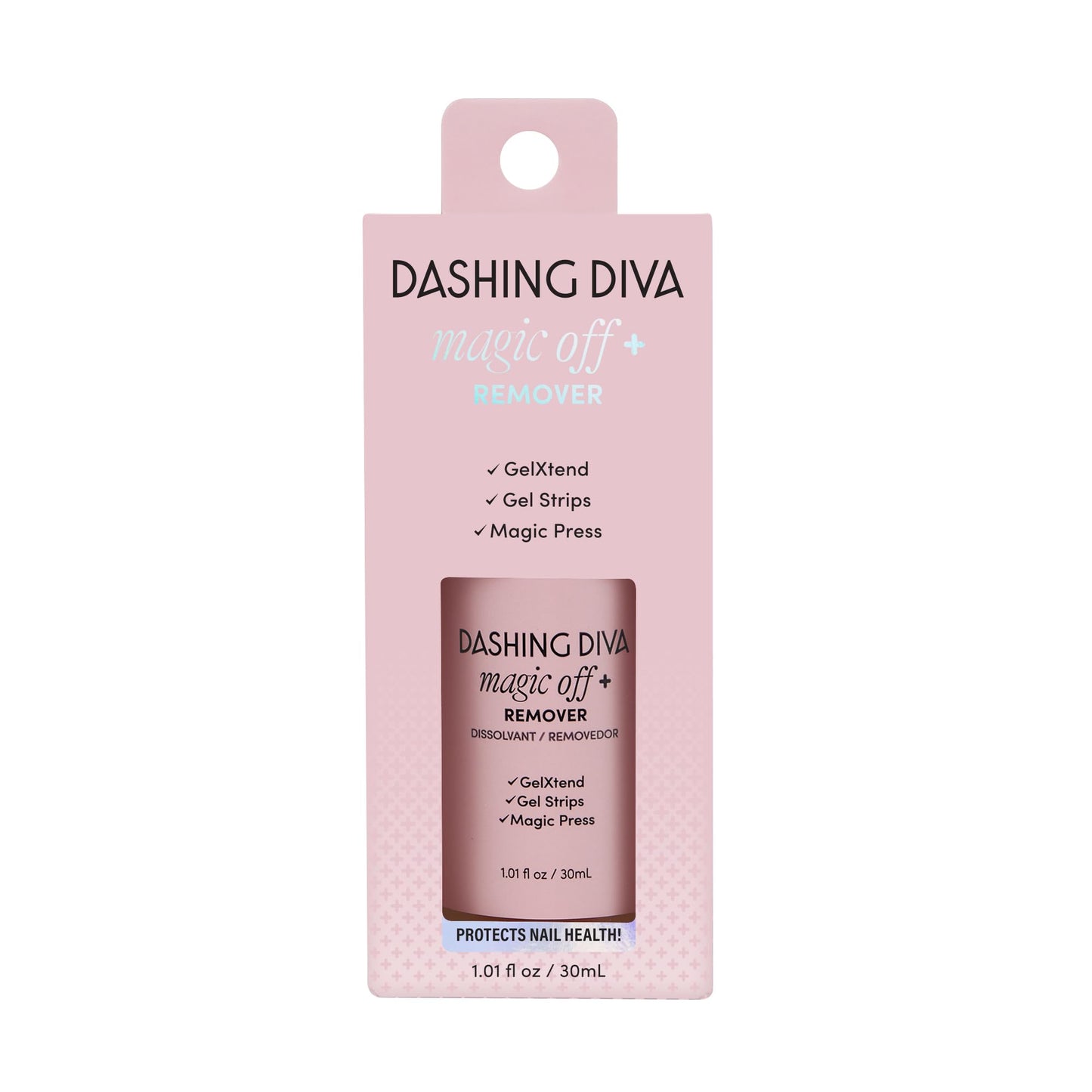 Dashing Diva GelXtend Design & Removal Kit - Nail Tips & Magic Off+ Remover - Acrylic Nails with LED Glue - Lasts Up to 14 Days - Press On Remover with Niacinamide and Castor Oil - Ballet Beauty