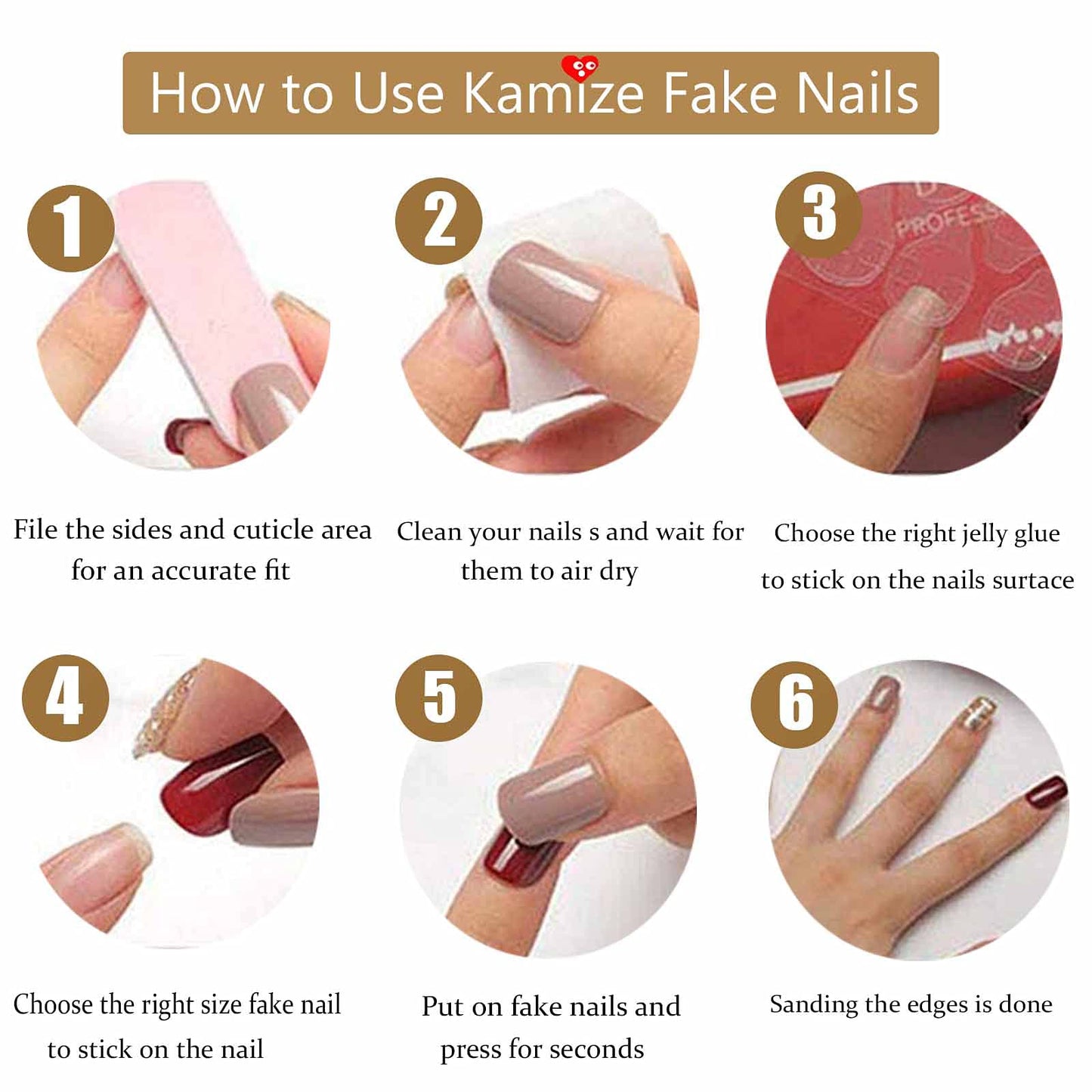 Kamize Extra Long Fake Coffin Nails Orange Press on Nails Matte Acrylic Nails Full Cover False Nails for Women and Girls24PCS