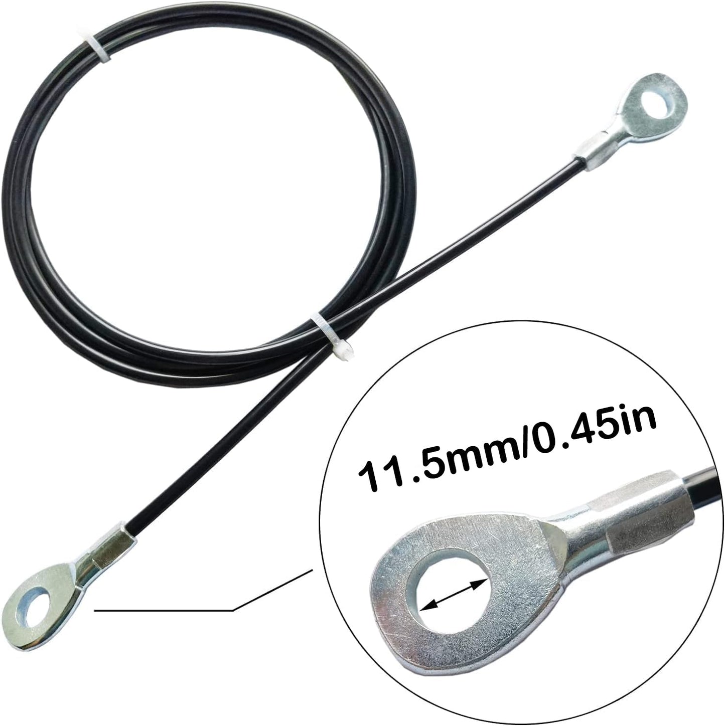Mi Metty Fitness Gym Replacement Cable Fitness Pulley Cable,Heavy Duty 5mm Steel Wire Rope for Home Gym Cable Pulley Machine Accessories(A-Cable, 118")"