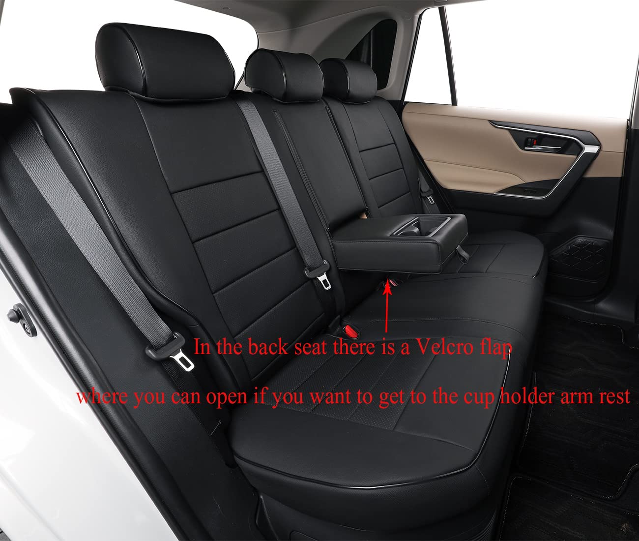 EKR Corolla Seat Cover Custom Fit for Toyota Corolla 2020 2021 2022 L/LE,Leather Car Seat Cover Full Set-Faux Leather(Black)
