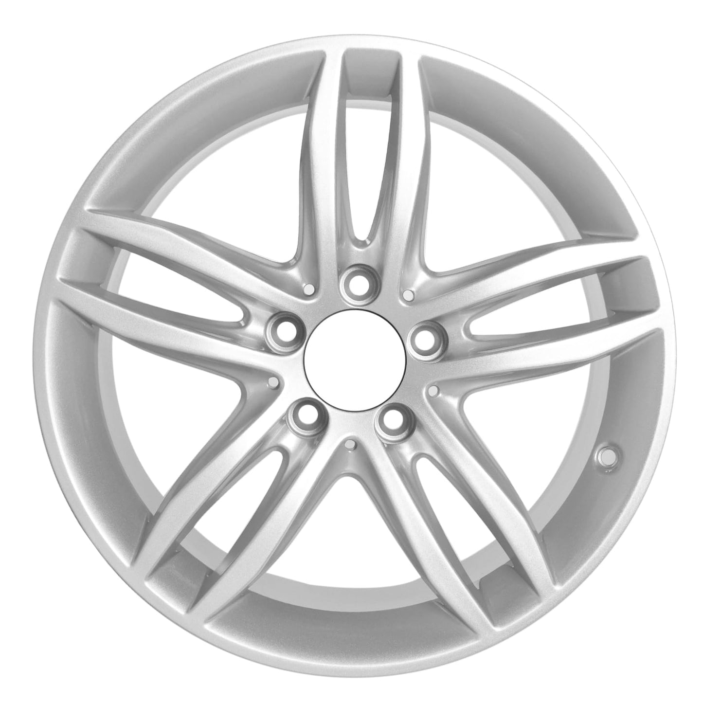LUNEGUE Factory Wheel Replacement New Rims 17x7.5 17 Inch Front Aluminum Alloy Wheel Rim Fits for Mercedes-Benz C-Class C250 C300 C350 2012 2013 2014, ALY85227 Silver