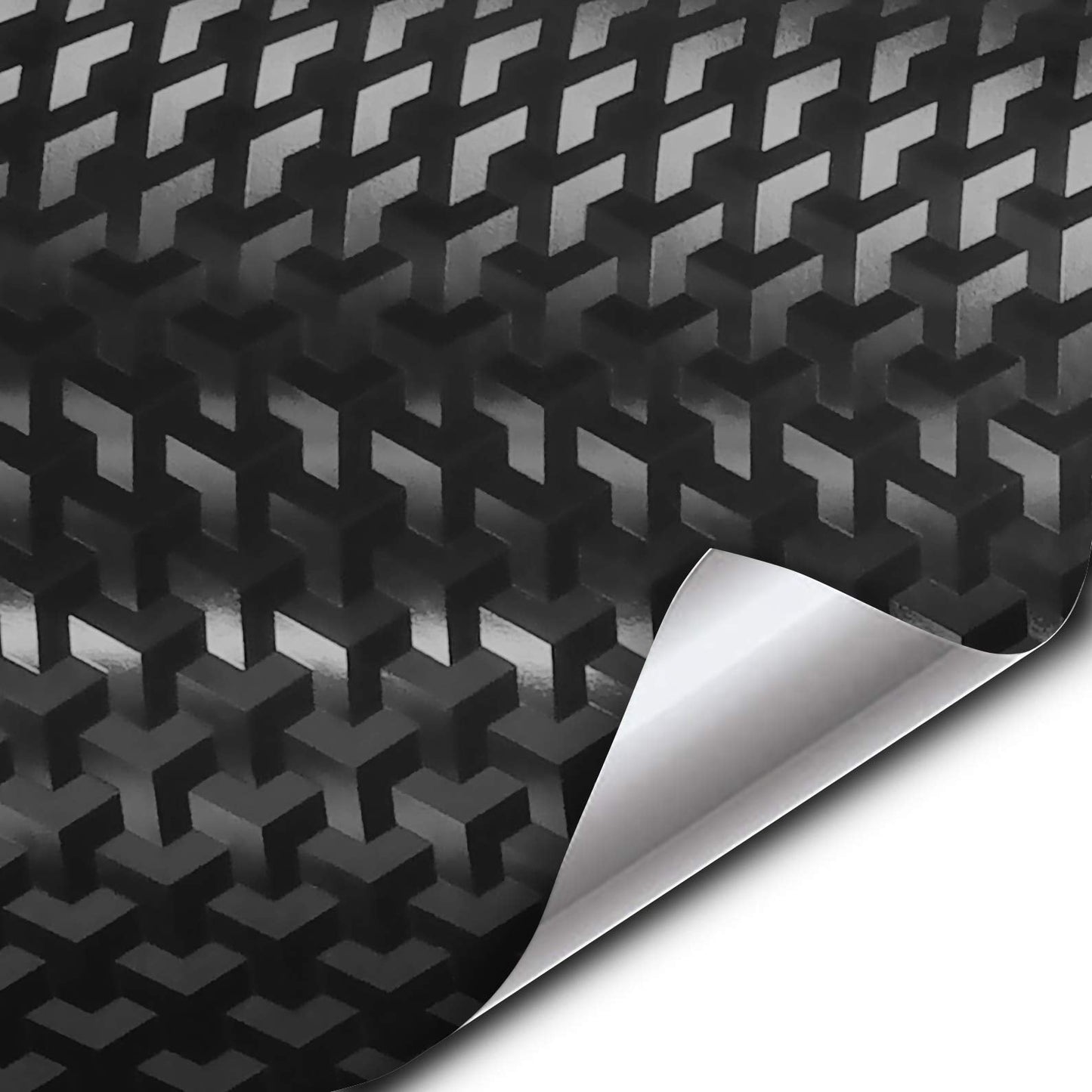 VViViD Designer Black Carbon Fiber Vinyl Wrap (Triangle Carbon, 25ft x 5ft)