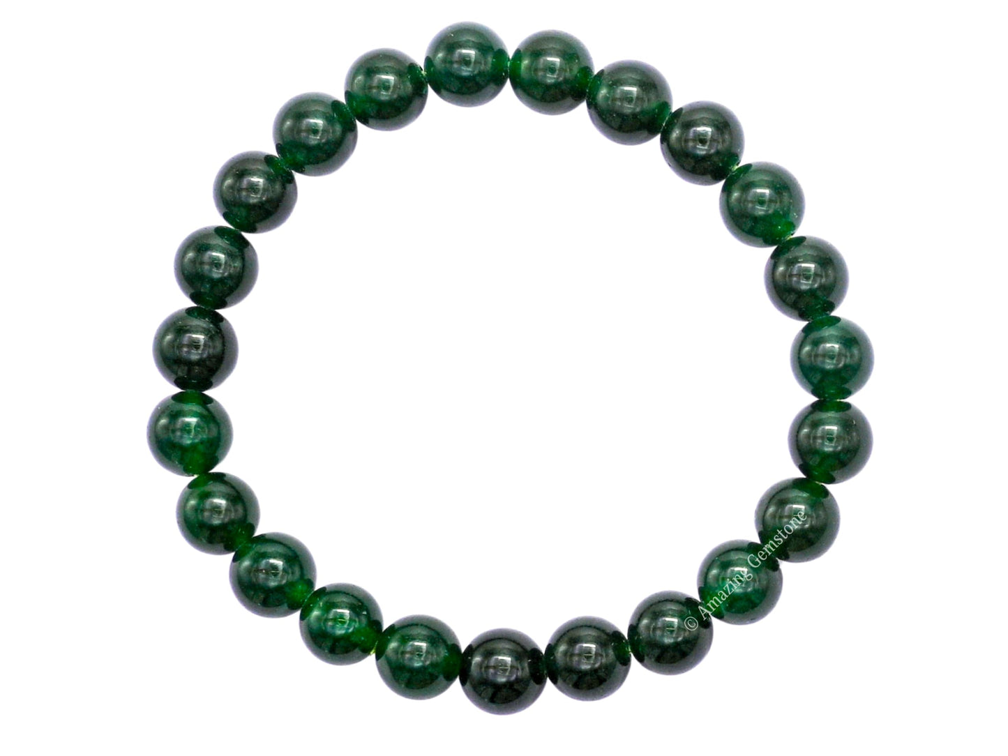 Amazing Gemstone Jade Bracelet, Green Jade Stretchable Beaded Bracelet, Unisex Adult Gift, 7 to 10.5 Inches