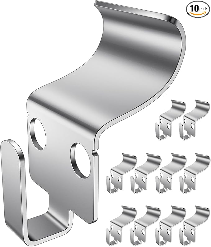 Vinyl Siding Hooks, Heavy Duty Siding Hooks for Hanging Outdoor Holiday Decorations, String Lights and Stuff, No-Hole Rustproof Wreath Hangers for Vinyl Siding